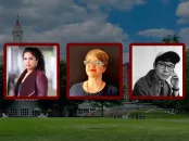 An image of three of the fellows from the Radcliffe Institute selected to be 2026-2027 fellows