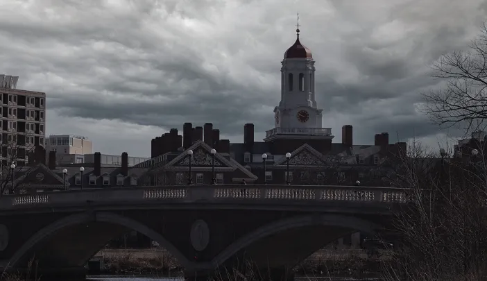 View of Harvard University campus from the Charles River