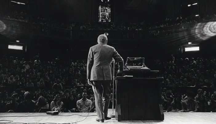 May 1976, John Finley’s last lecture, Sanders Theatre