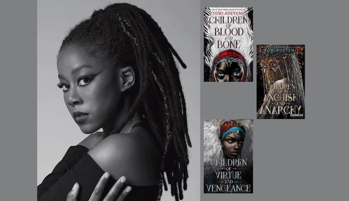water dispenser essay A black-and-white portrait of Tomi Adeyemi, alongside the covers of her novels "Children of Blood and Bone," "Children of Anguish and Anarchy," and "Children of Virtue and Vengeance."