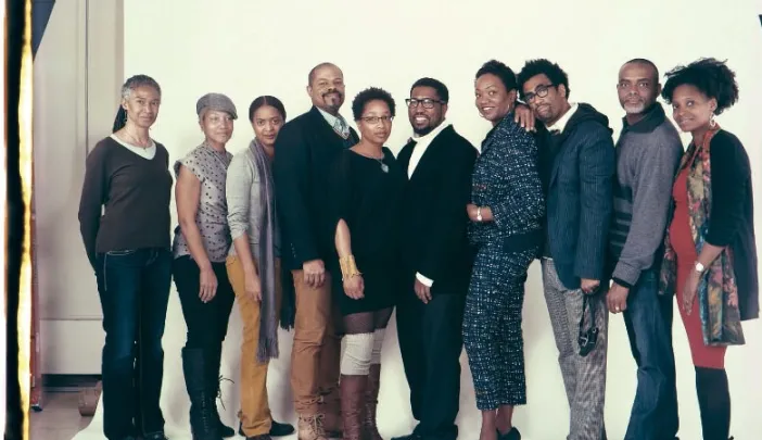 Members of the Dark Room Collective, photographed by Elsa Dorfman in 2013