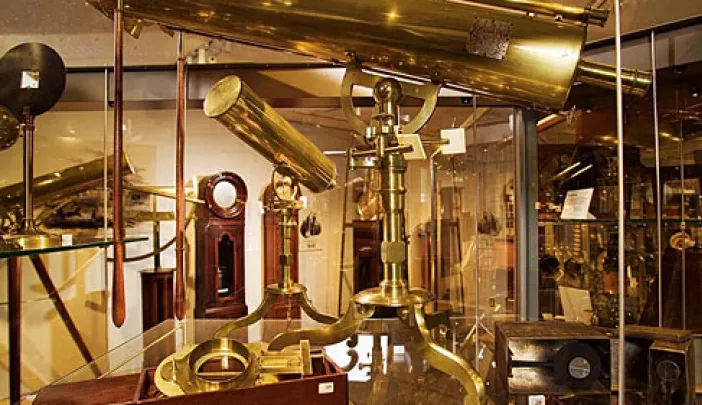 Hollis professor John Winthrop observed in Cambridge the transit of Venus of 1769 with this 24-inch Gregorian reflecting telescope by James Short, London, 1764.