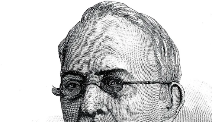 Poey as depicted in <i>Popular Science Monthly</i> (1884).