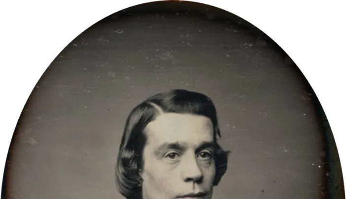 Daguerreotype portrait of Unitarian minister Thomas Starr King