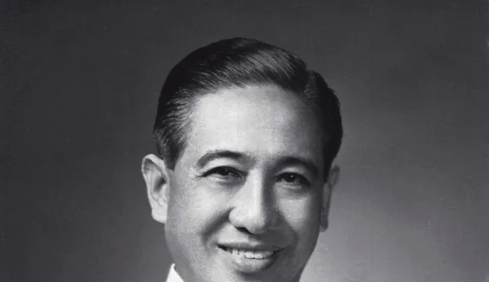 Portrait photograph of a middle-aged Lorenzo Tañada as a Philippine senator