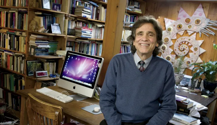 Ted Kaptchuk in his home office in Cambridge