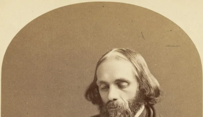 A cabinet card portrait of Hale, circa 1870
