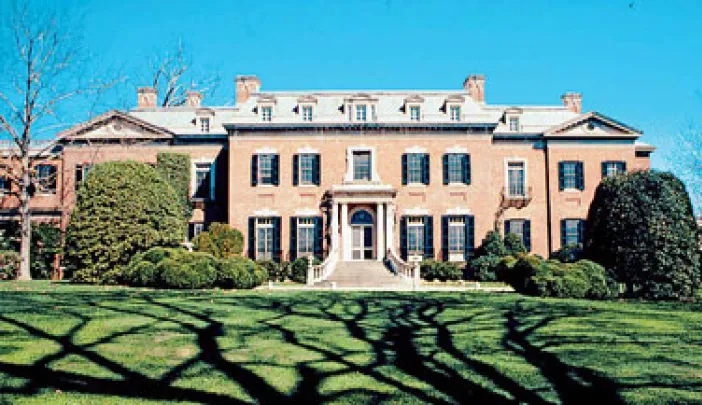 The main house at Dumbarton Oaks.