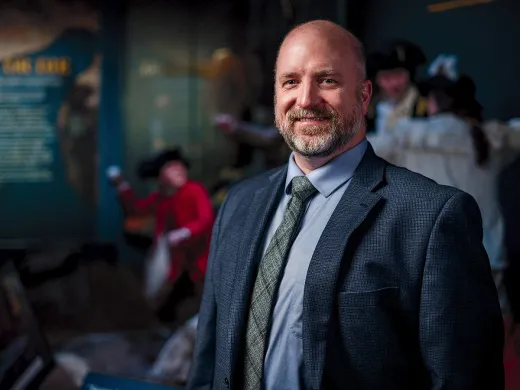 Photo of museum historian and curator Philip C. Mead 