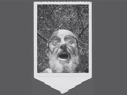 Ansel Adams's expressive black-and-white self-portrait, 1964.