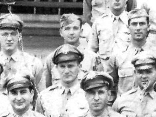 First Lieutenant Llewellyn S. Parsons, Army Air Force, center top, completed Statistical School Class 46-1 in September 1945.