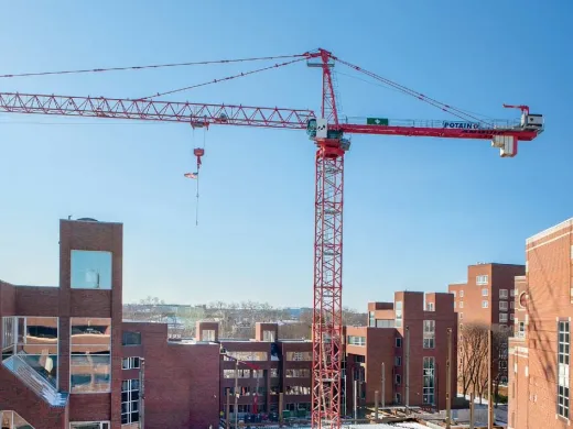 Construction work in progress at the Harvard Kennedy School