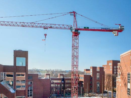 Construction work in progress at the Harvard Kennedy School