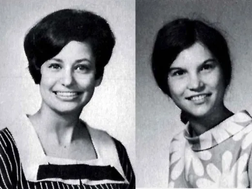 The Harvard Business School student photographs of Roslyn Braeman Payne (left) and Ellen Marram