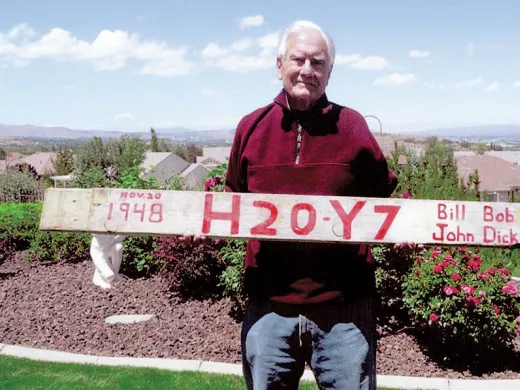 Photograph courtesy of John Altrocchi Altrocchi at his home in Reno. The goalpost has to go.