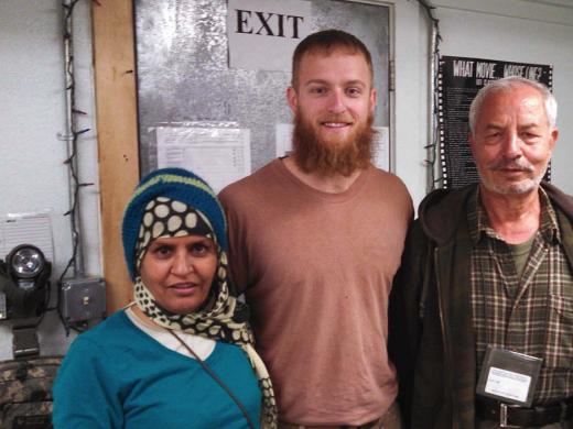 Phil Caruso with two Afghan translators