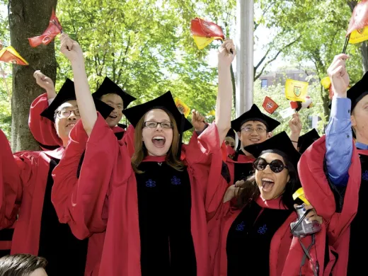 Doctoral delight: new Ph.D.s Sung Hoon Kang, Kedron Thomas, and Rheana Juno Parrenas. 