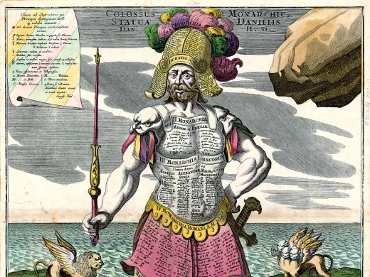 <i>Colossus monarchicus statua Danielis</i>, by Matthaeus Seutter (1730)