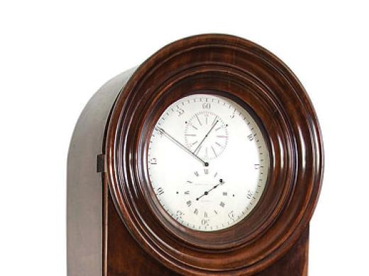 A brown grandfather clock