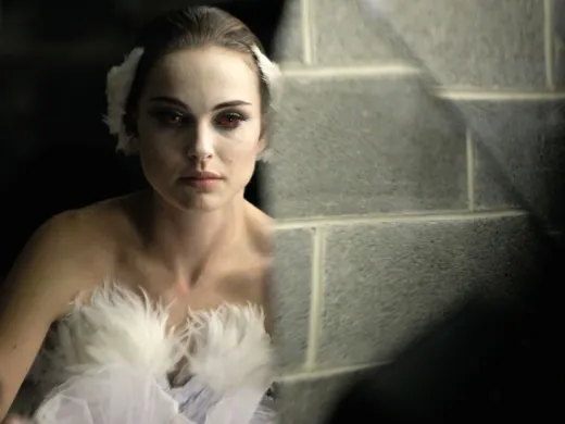 In <i>Black Swan</i>, Natalie Portman's character dances the role of the Swan Queen and her dark rival in <i>Swan Lake</i>. Here, Portman as the White Swan.