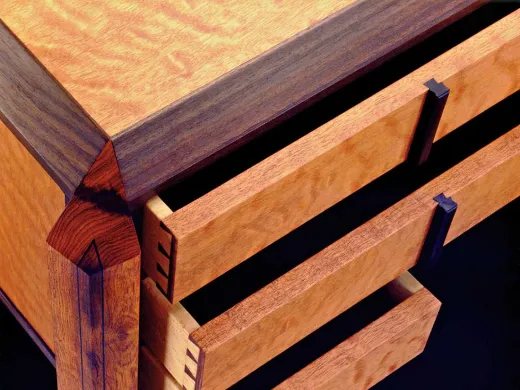 A seven-drawer desk (detail)
