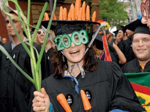 Ana Vollmar &rsquo;08, of the veggie-loving Dudley House Co-op and Hamden, Connecticut.