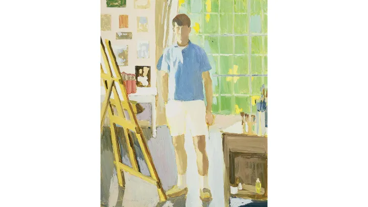 Fairfield Porter's “Self-Portrait in the Studio,” painted in 1948