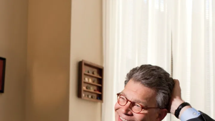The junior senator from Minnesota, in his Capitol Hill office