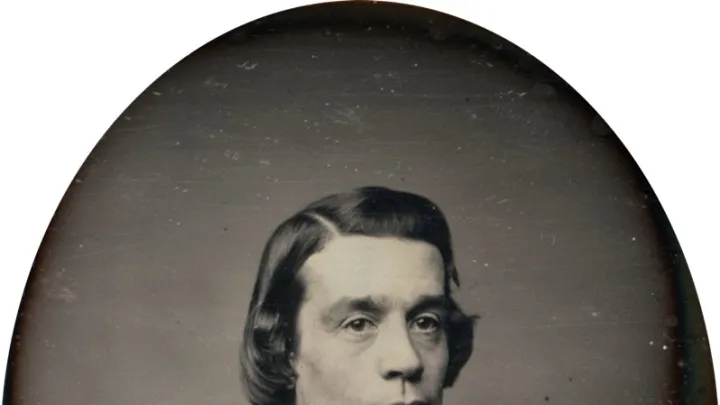 Daguerreotype portrait of Unitarian minister Thomas Starr King