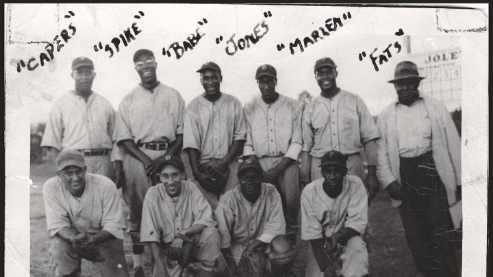 Team photo, Boston Tigers in 1940, Arthur Augustus “Fats” Johnson at far right 