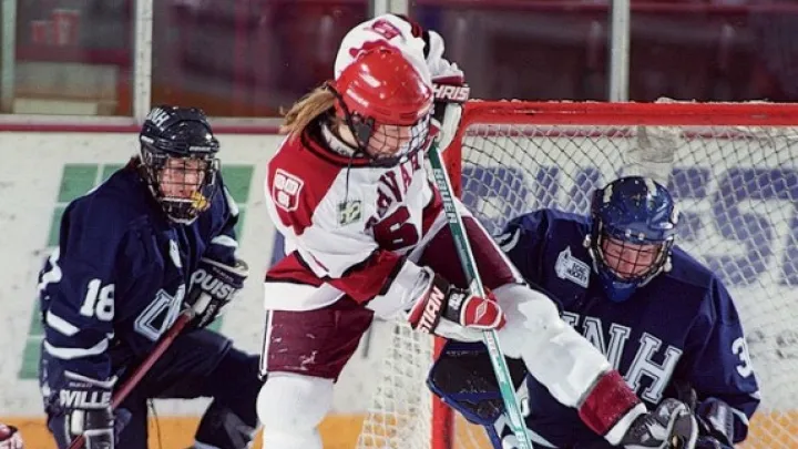 March 27, 1999—The Harvard women's ice-hockey team win the national championship.