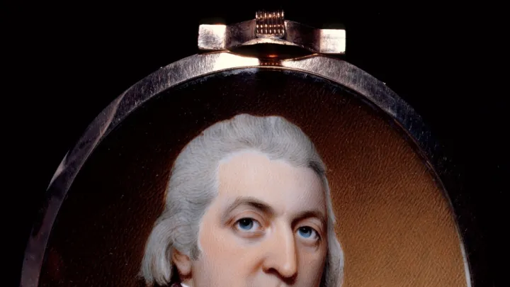 A miniature portrait of Craigie in his prime, this watercolor on ivory, painted around 1800, is attributed to Archibald Robertson.