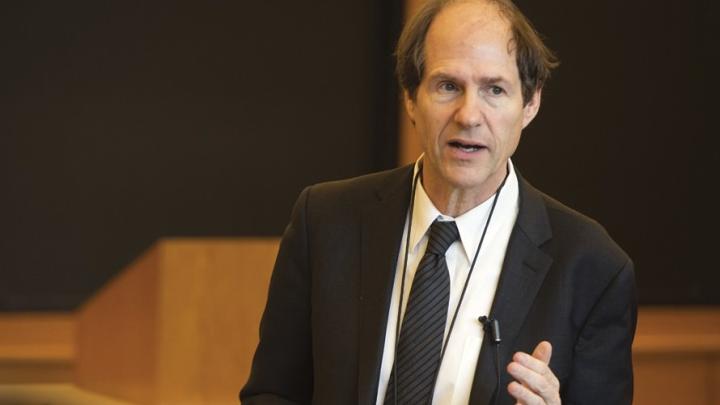 Professor Sunstein in his Harvard milieu, teaching administrative law