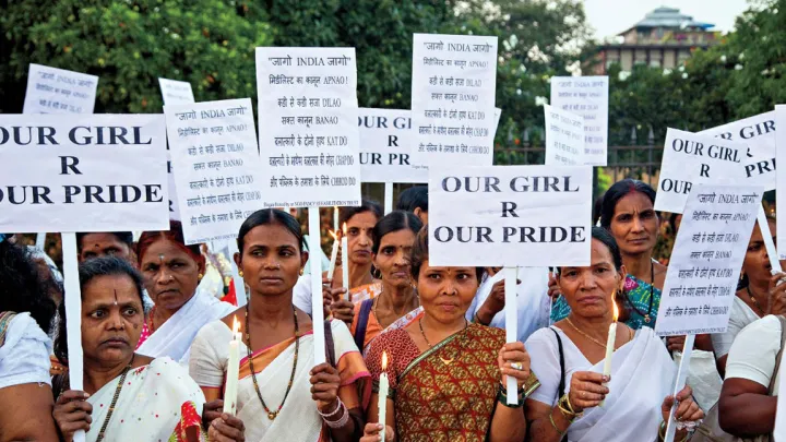 Rallying against rape: a candlelight protest in Mumbai, December 2013