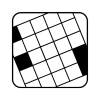 Abstract grid pattern with squares arranged diagonally on a dark background.