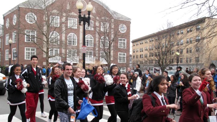 The Harvard University Band provided a parade soundtrack.