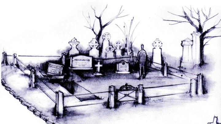 For the 2001 film <i>The Royal Tenenbaums,</i> Sprague sketched a graveyard that director Wes Anderson used in the movie.