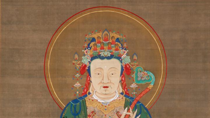 <i>Bodhisattva Mañjuśrī </i>, from <i>Śākyamuni Triptych</i> c. first half of the 1760s