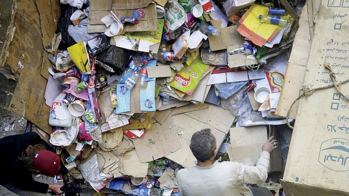 The Manishet Nasser district of Cairo, Egypt, also known as “Garbage City,” 2009