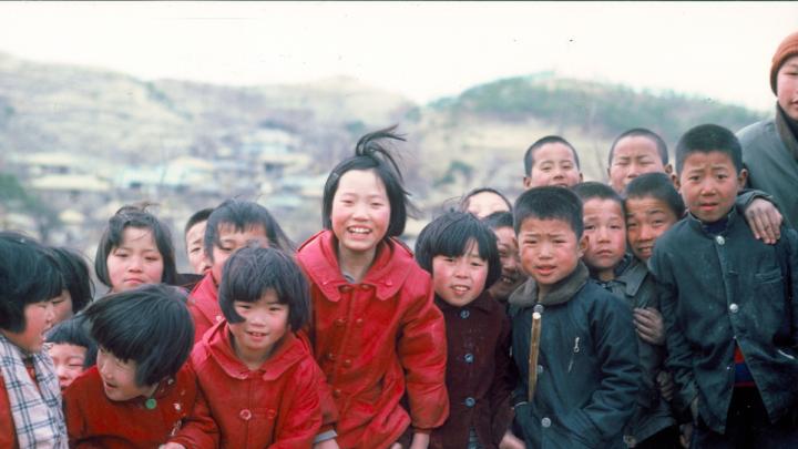 Yechon, Republic of Korea, 1960s. David R. McCann says, “I remember the expressions of the kids in Korea were always full of life. One interesting thing about these kids I noticed was the way they naturally split up according to gender.”