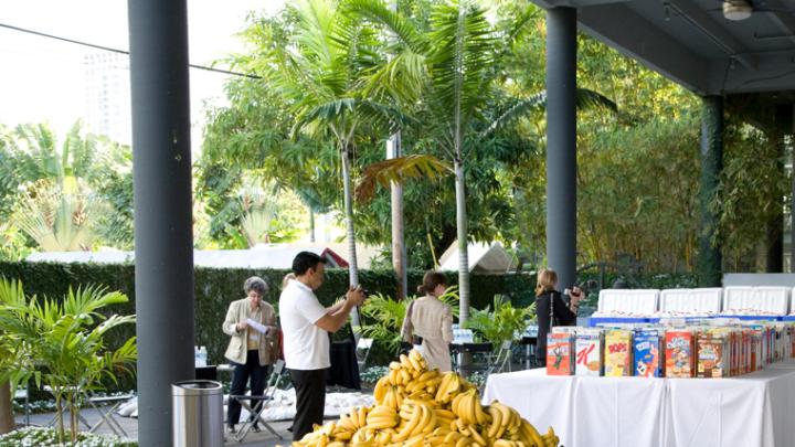 A pile of bananas at <i>American Morning</i>