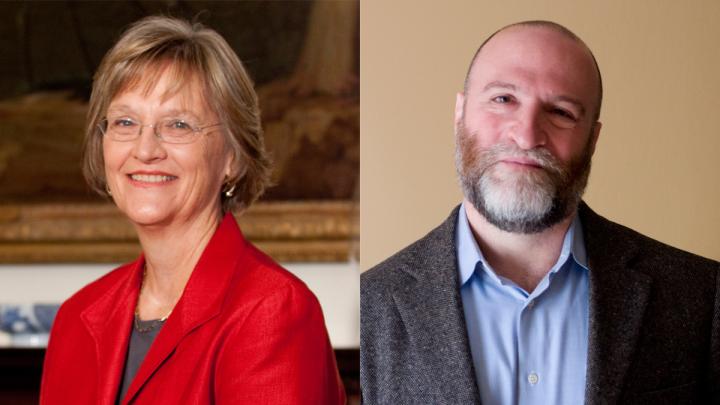 Drew Faust and Jay M. Harris