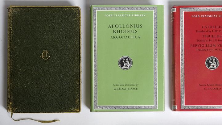 Three of the hundreds of volumes in the Loeb Classical Library