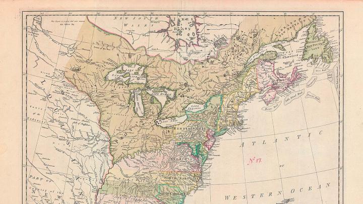 <i>The British colonies in North America,</i> published by William Faden (London, 1777)