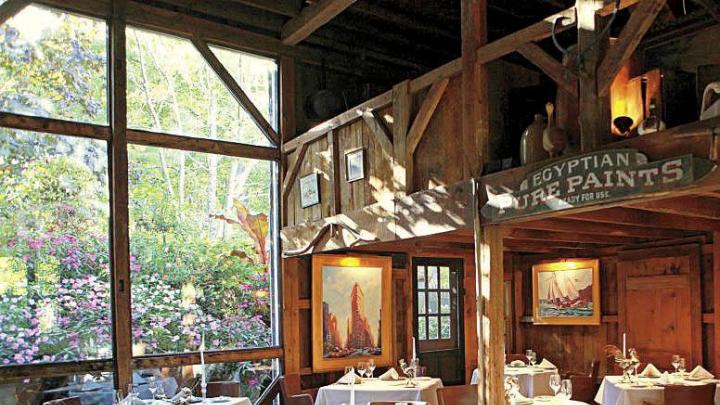 Dining room at The White Barn Inn 