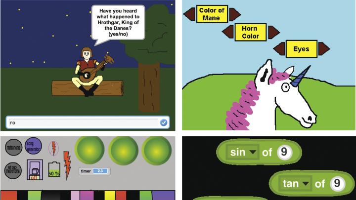 With Scratch, students can code interactive stories, games, and animations.