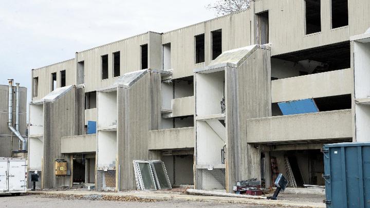 Demolition of the Charlesview apartments