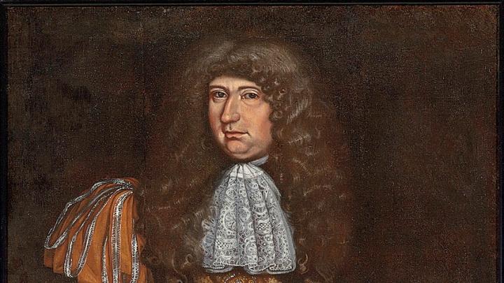 George Downing, A.B. 1642, the probable subject of this portrait by Thomas Smith, was a member of Harvard&rsquo;s first graduating class. His checkered career in England led to a baronetcy and seat in Parliament. 