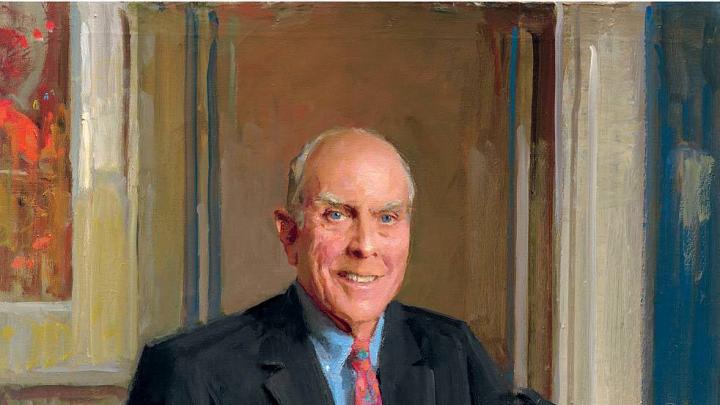 A portrait of John P. (Jack) Reardon Jr. ’60 by Everett Raymond Kinstler