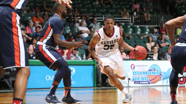 Agunwa Okolie '16 (shown in a file photo) continued his strong play, leading the team with 20 points against Columbia and adding 16 against Cornell. 